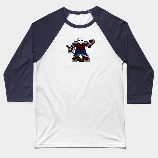 Colorado Avalanche Goalie Baseball T-Shirt by miniBOB